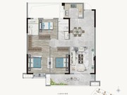 A2戶型 惠風(fēng) 三居 120㎡