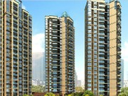 仙游凱天城內(nèi)庭院透視圖