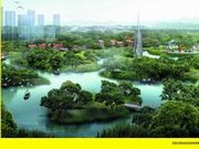 綬溪公園規(guī)劃延壽湖效果圖