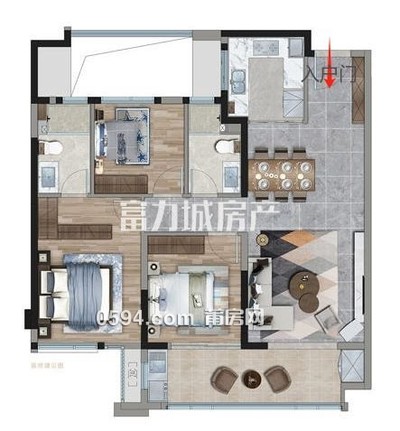 联发玉湖天境新出网红风三房 家具齐全拎包入住 需要看房约-莆田租房