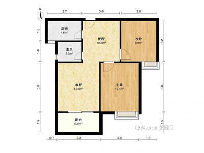 中海國(guó)際 85.22平 低總價(jià) 2室1廳1衛(wèi) 87萬(wàn)-莆田二手房