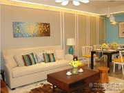 一期1#94㎡樣板房客廳餐廳