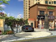 商業(yè)街次入口效果圖