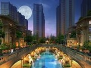 C中心水景夜景透視圖