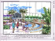 中心景觀效果圖