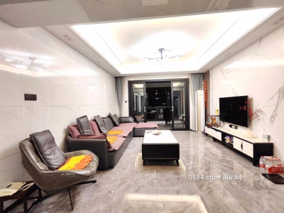 降價急賣！皇庭駿景旁左岸藍灣 高層精裝大四房無遮擋證滿-莆田二手房