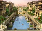 E中心水景半鳥(niǎo)瞰圖