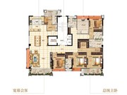 3# 約279m2??5室2廳3衛(wèi)3陽(yáng)臺(tái)