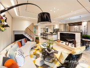 115㎡復式樣板房客廳