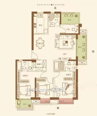 融信府--城北高端小區(qū)中層--3房2廳毛坯自由裝三面光僅12800元-莆田二手房