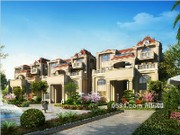 三聯(lián)排透視日景