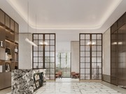 架空層效果圖休息書吧