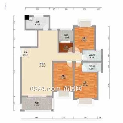 華永天瀾城二期 4房2廳2衛(wèi)  賣6783-莆田二手房