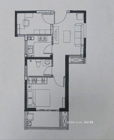 業(yè)主誠售 龍德井迎和雅軒59.95㎡ 兩房 有證-莆田二手房