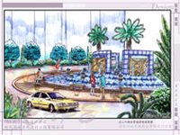 北入口景觀效果圖