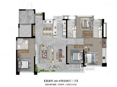 建發(fā)玉湖蘭溪 年終優(yōu)惠 送物業(yè)費(fèi) 建發(fā)望湖御湖 四房雙主臥-莆田二手房