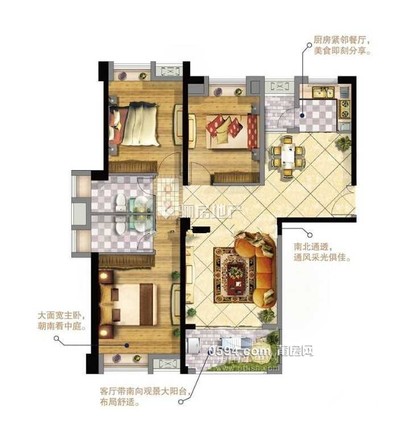 華永天瀾城 3房2廳2衛(wèi) 南北通透 賣7523-莆田二手房