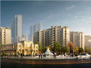 正榮府商業(yè)街透視日景