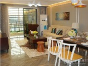 一期1#94㎡樣板房餐廳客廳