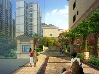 次入口景觀效果圖