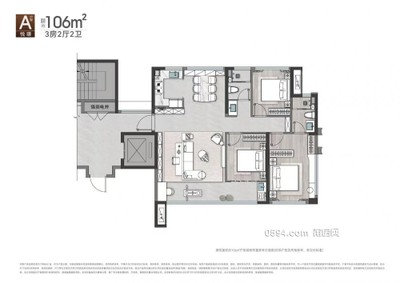 萬達(dá)9000起新盤106平南北東南門學(xué)校的聯(lián)發(fā)嘉悅府免中介費-莆田二手房