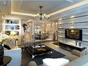 洋房一層客廳效果圖