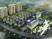 城建溫泉花園鳥瞰圖