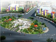 中心廣場效果圖