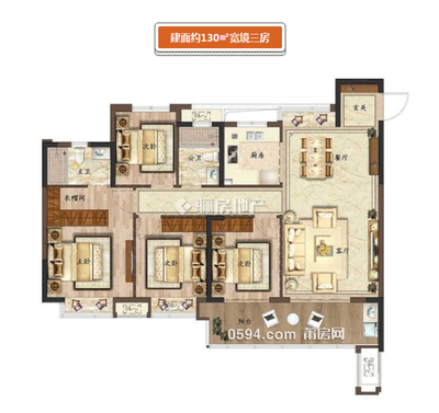 建發(fā)磐龍府三期  三面采光 4房2廳2衛(wèi) 虧本賣(mài)11402-莆田二手房