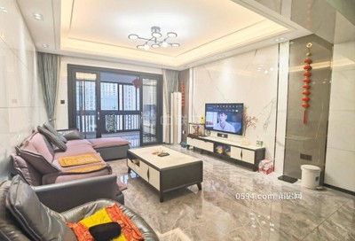 十萬(wàn)火急！新天地旁 立豐左岸藍(lán)灣 高層 精裝4房 南北通透-莆田二手房