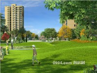 高爾夫式園林效果圖