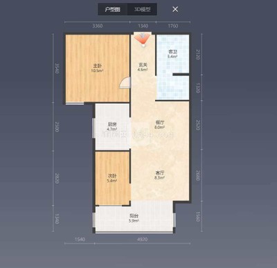 有證 萬達(dá)廣場(chǎng)附近 瓏泉雅郡毛坯2房 南門木蘭分校-莆田二手房