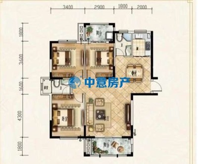 鳳達(dá)鳳凰城高層邊套毛坯3房南北雙陽臺(tái)證件齊全-莆田二手房
